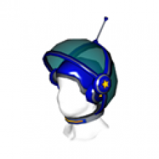 Blue Saucer Pop Bubble Helmet